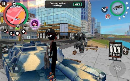  Stickman Rope Hero 2