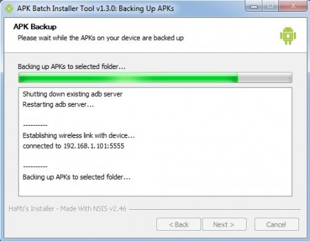 APK Batch Installer Tool: резервное копирование и восстановление с использованием WiFi и ПК (требуется ROOT)