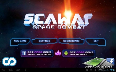 SCAWAR Space Combat версия 1.0.4 [G-сенсор]
