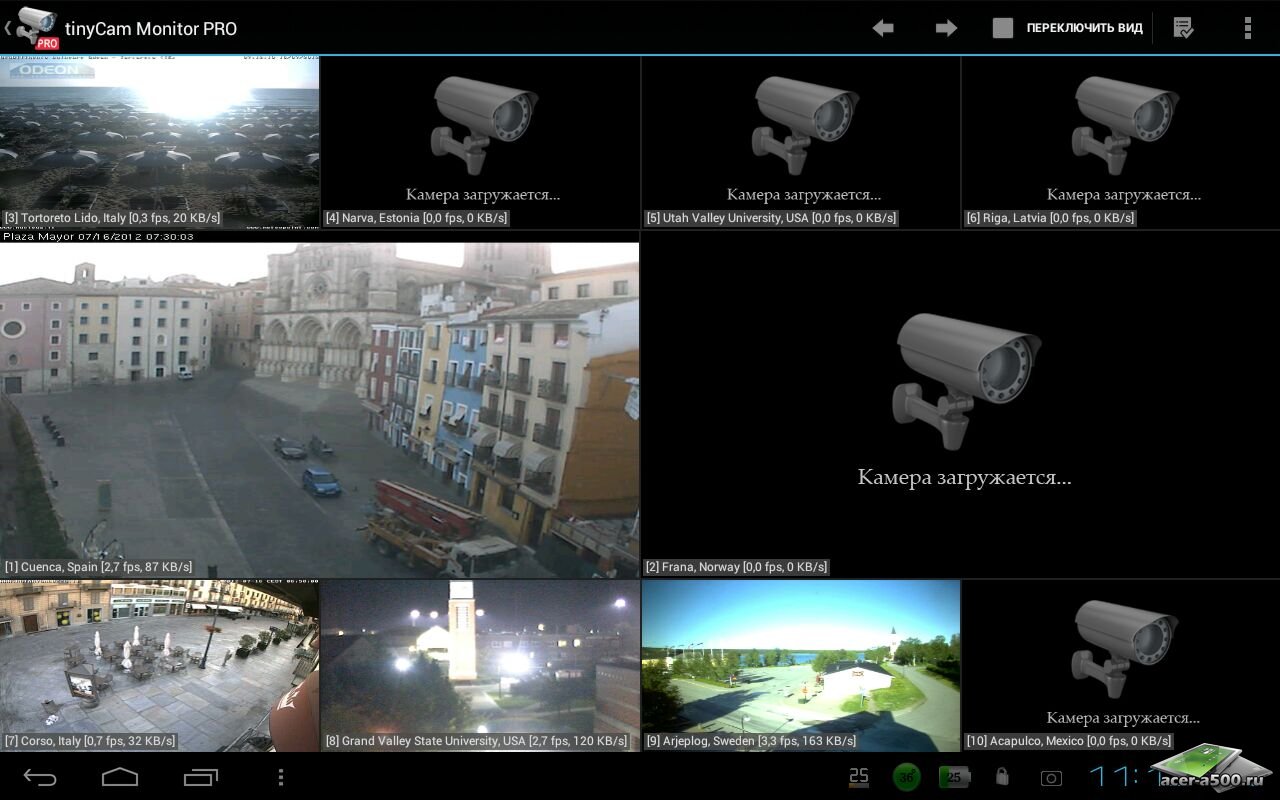 tinyCam Monitor PRO - приложение для просмотра изображения с IP камер