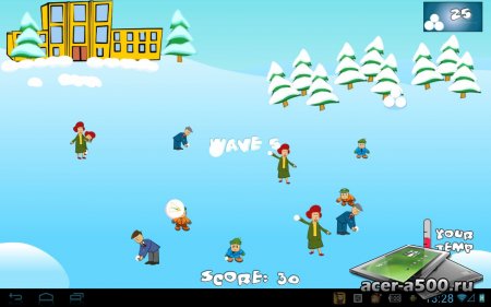 Играем в снежки HD (SnowBall Fight Winter Game HD) версия 1.2.1