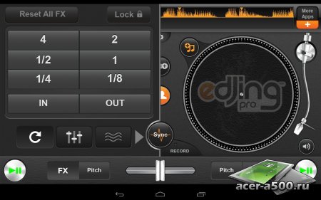 edjing PRO DJ mixer turntables версия 1.0.1