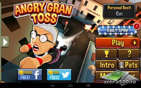 Angry Gran Toss версия 1.0.5 [свободные покупки]