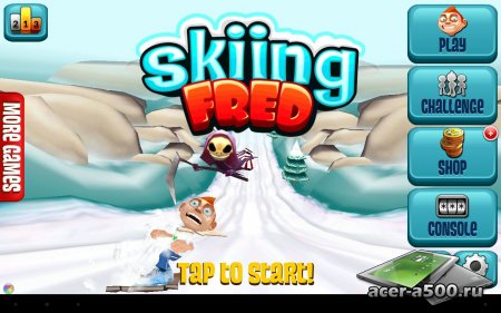 Skiing Fred (обновлено до версии 1.0.2) [свободные покупки]